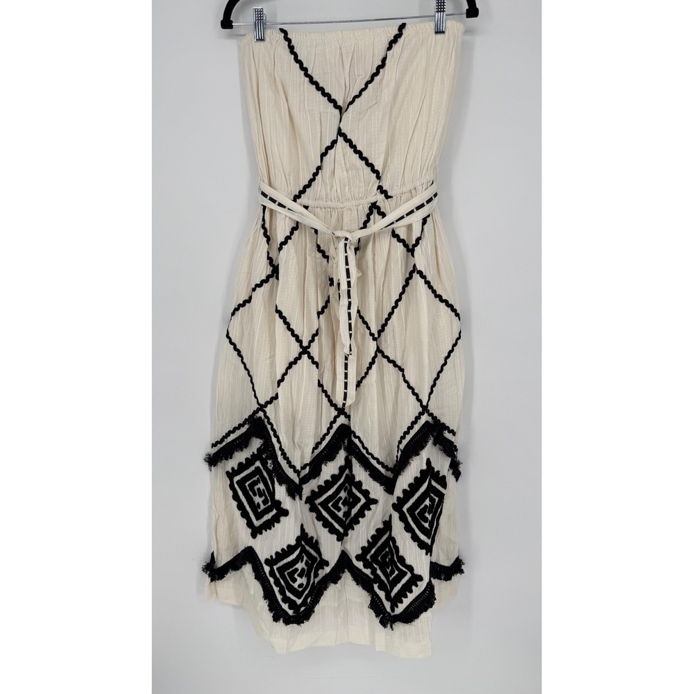 VERB by PALLAVI SINGHEE ANTHROPOLOGIE STRAPLESS APPLIQUED MAXI DRESS NWT SIZE 14
